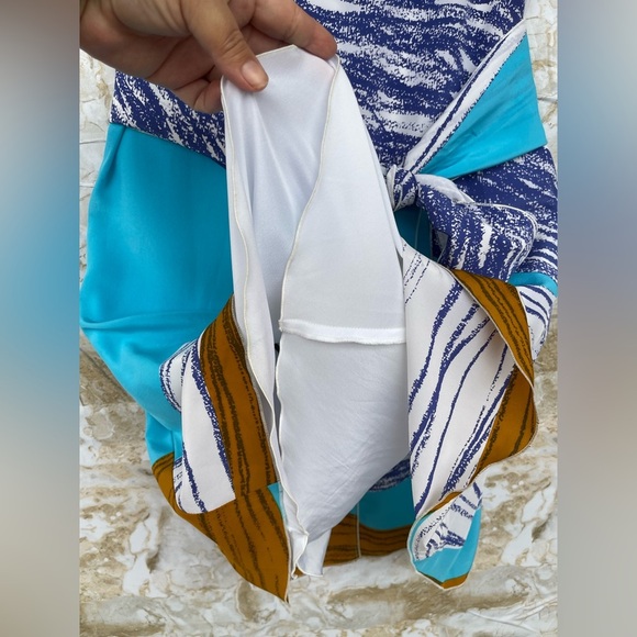 M MISSONI ABSTRACT SILK DRESS SIZE 6 - Picture 5 of 13